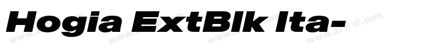 Hogia ExtBlk Ita字体转换
